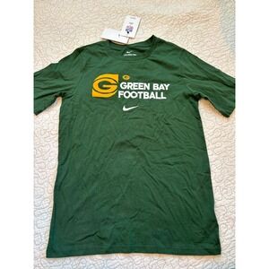 Nike Boys Green Bay Packers Football T‎ Shirt Size Large 14/16 NFL